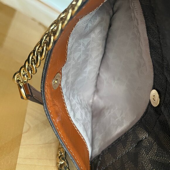 Michael Kors Fulton Flap GSST Crossbody bag & Cardholder Wallet - Brown - Picture 7 of 8